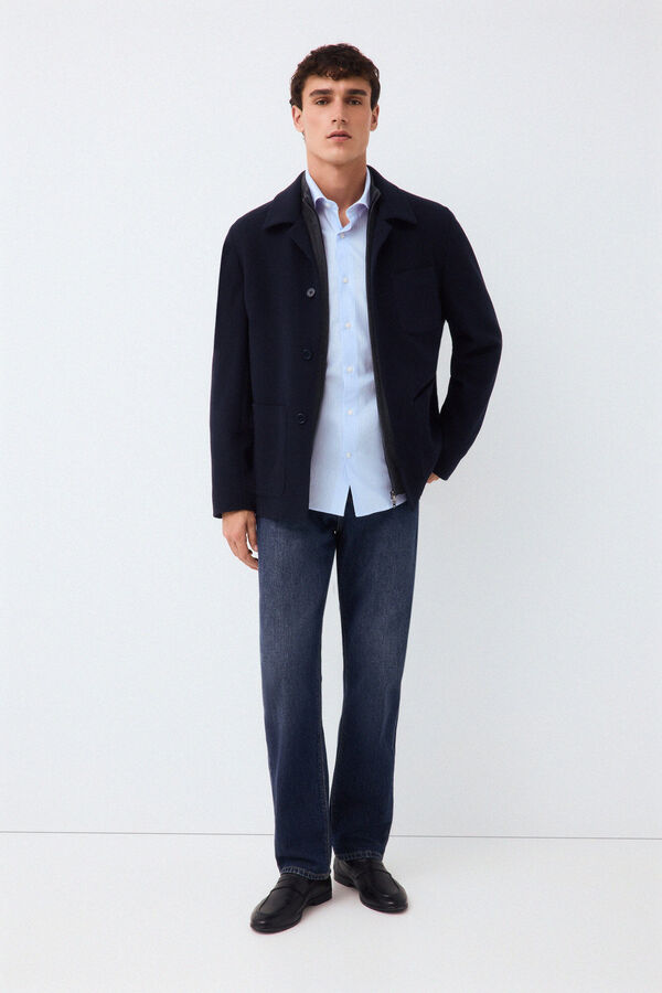 Jeans, shirt and overshirt set