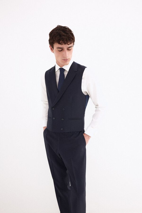 Gilet, trousers and blazer set