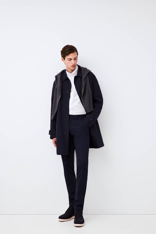 Chinos, trench and shirt set