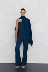 Top, trousers and shawl set
