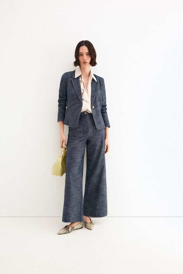 Trousers, blazer and shirt set