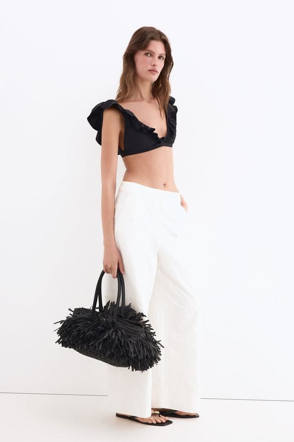 Trousers, bikini and bag set