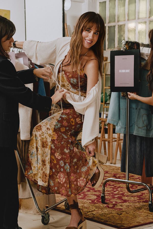Conjunto de vestido, cazadora e bandana