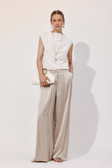 Top, pleats and ring set