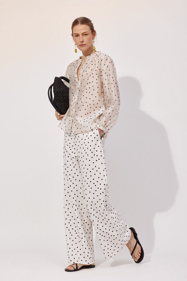 Pants, bag and blouse set