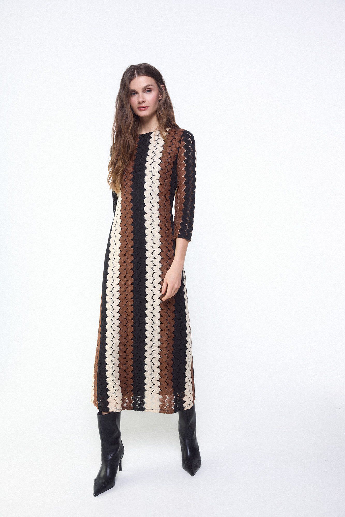 Conjunto de vestido e bota