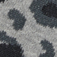 Cortefiel BCI cotton leopard socks Grey