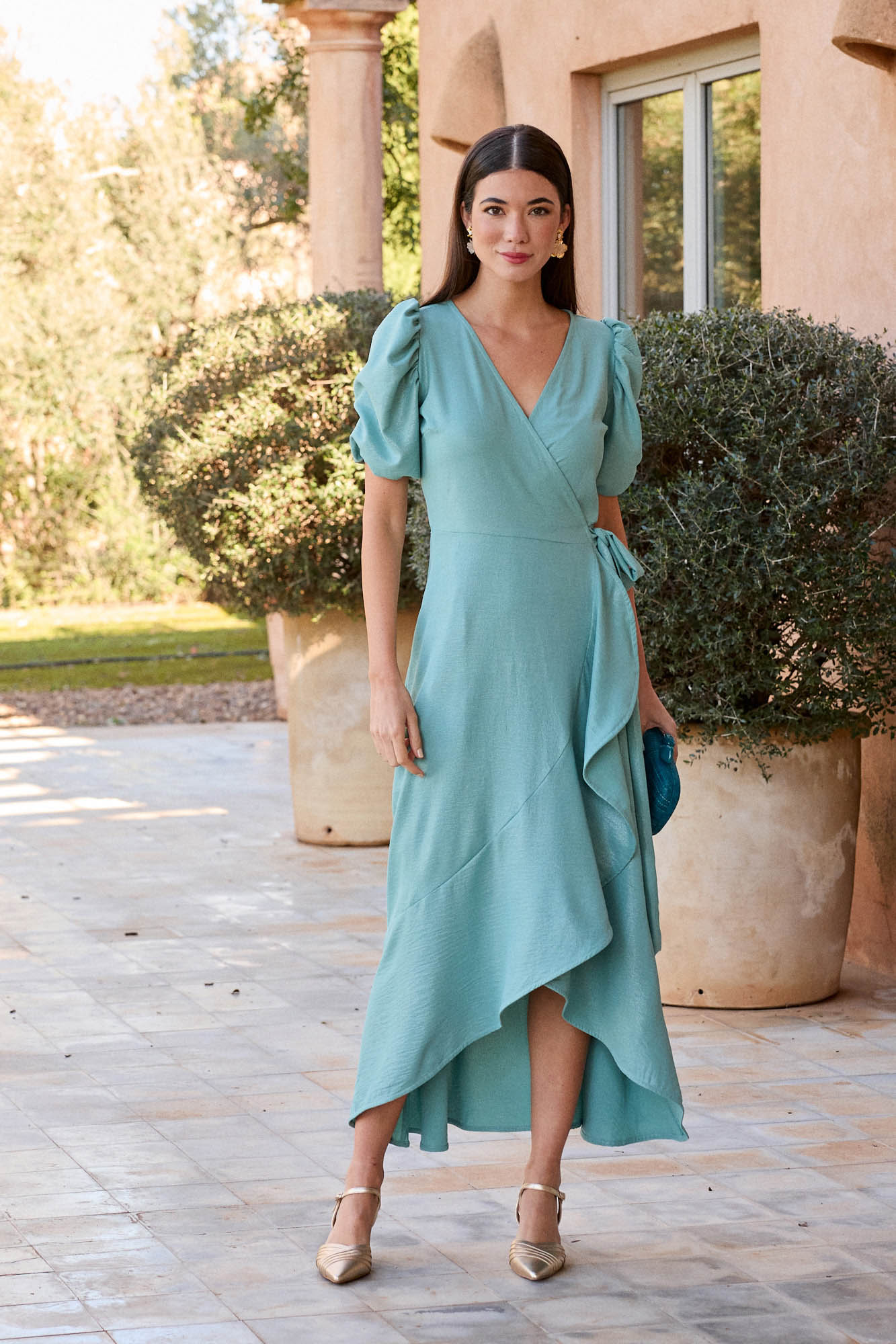 Cortefiel Mujer Vestidos Cortefiel Vestido Verde Vestidos - Main Image