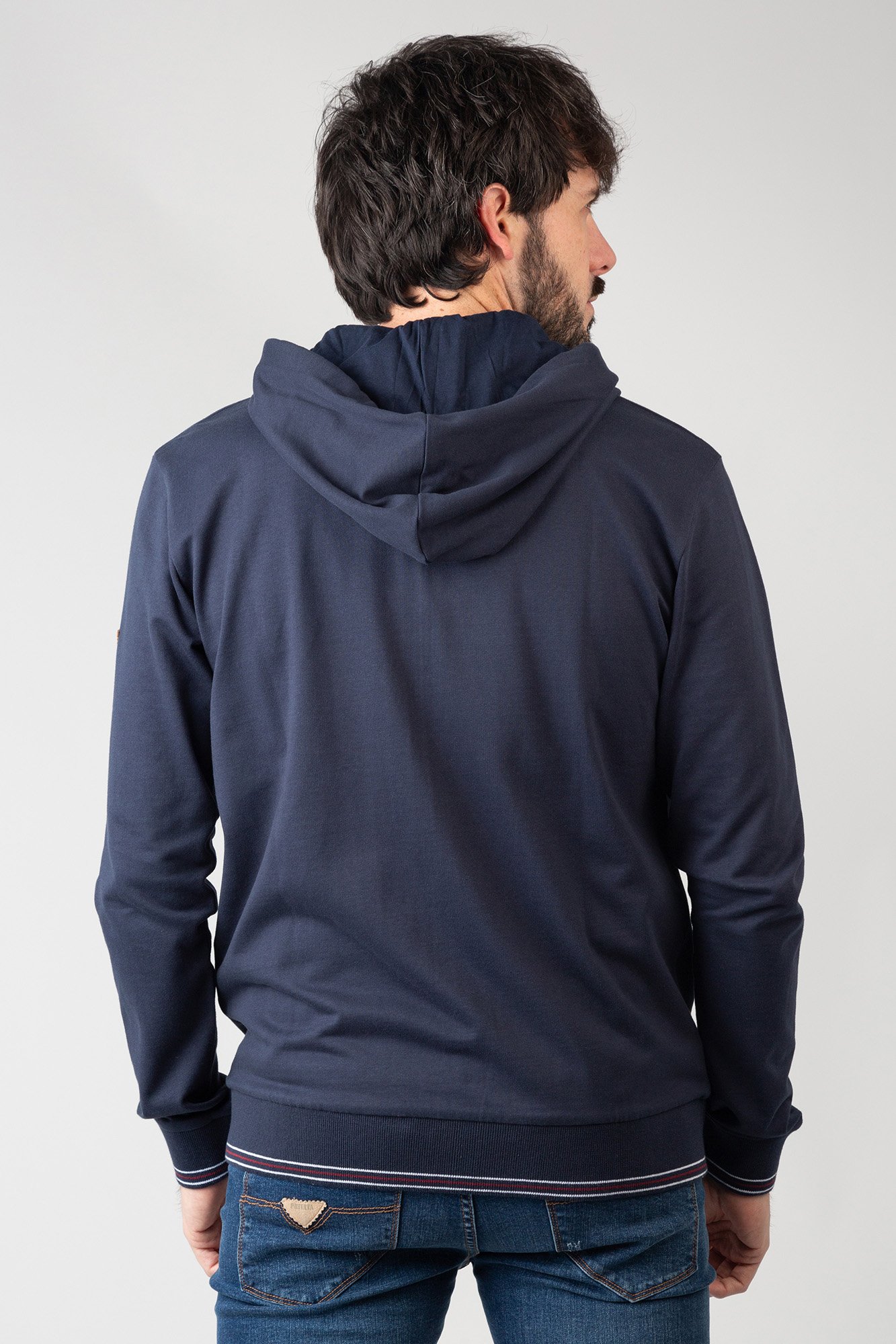 Sudadera abierta con capucha y bolsillos Sudaderas hombre