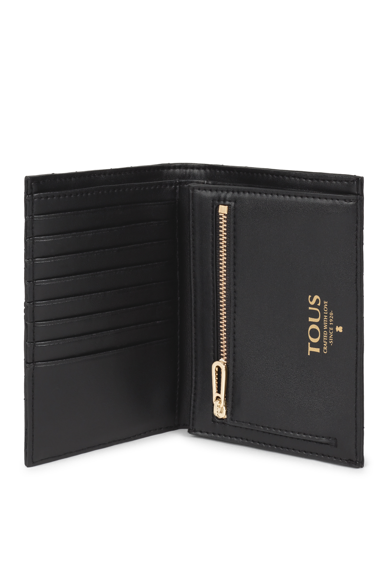 New Berlin Carteras Hombre Tous Small Black Leather New Berlin Wallet