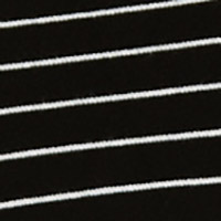 Cortefiel Flounced striped jumper Black