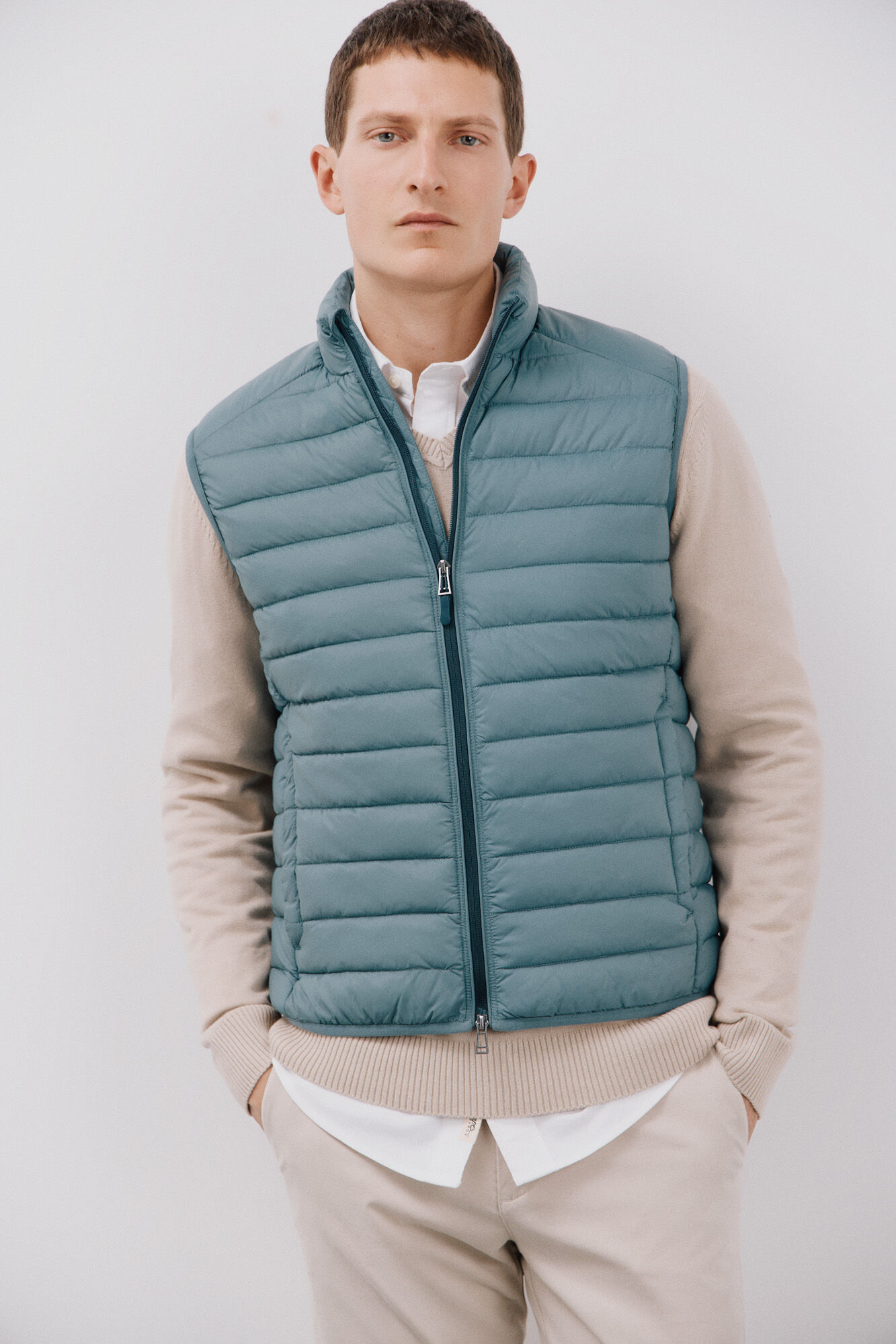 Capucha Chaleco Para Caballero Tejido A Gancho Chaleco Hombre Con