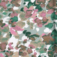 Cortefiel Printed maxi skirt  Pistachio green