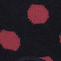 Cortefiel Polka-dot pinkie socks Navy