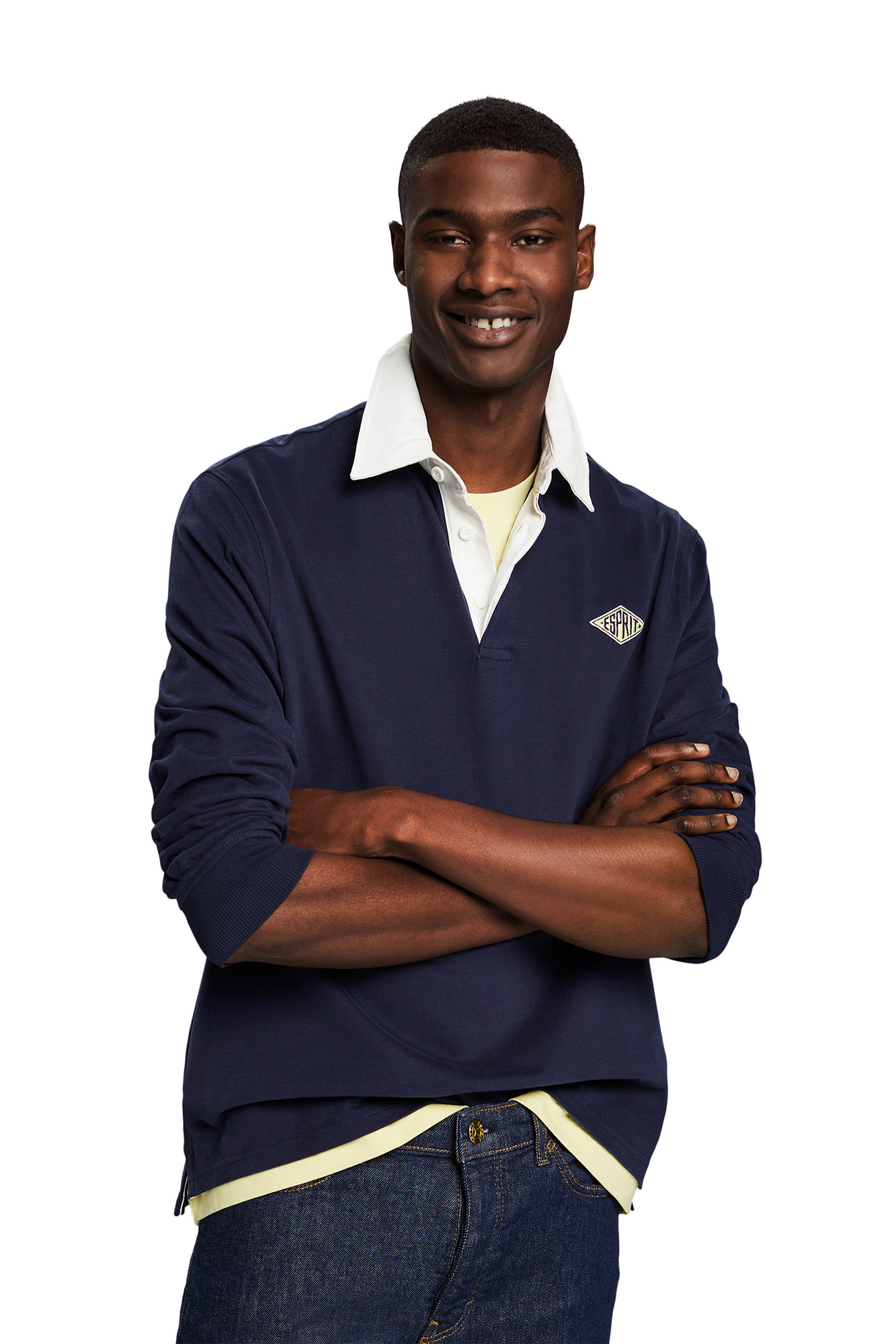 Polo manga comprida algodão Polos para Homem Cortefiel