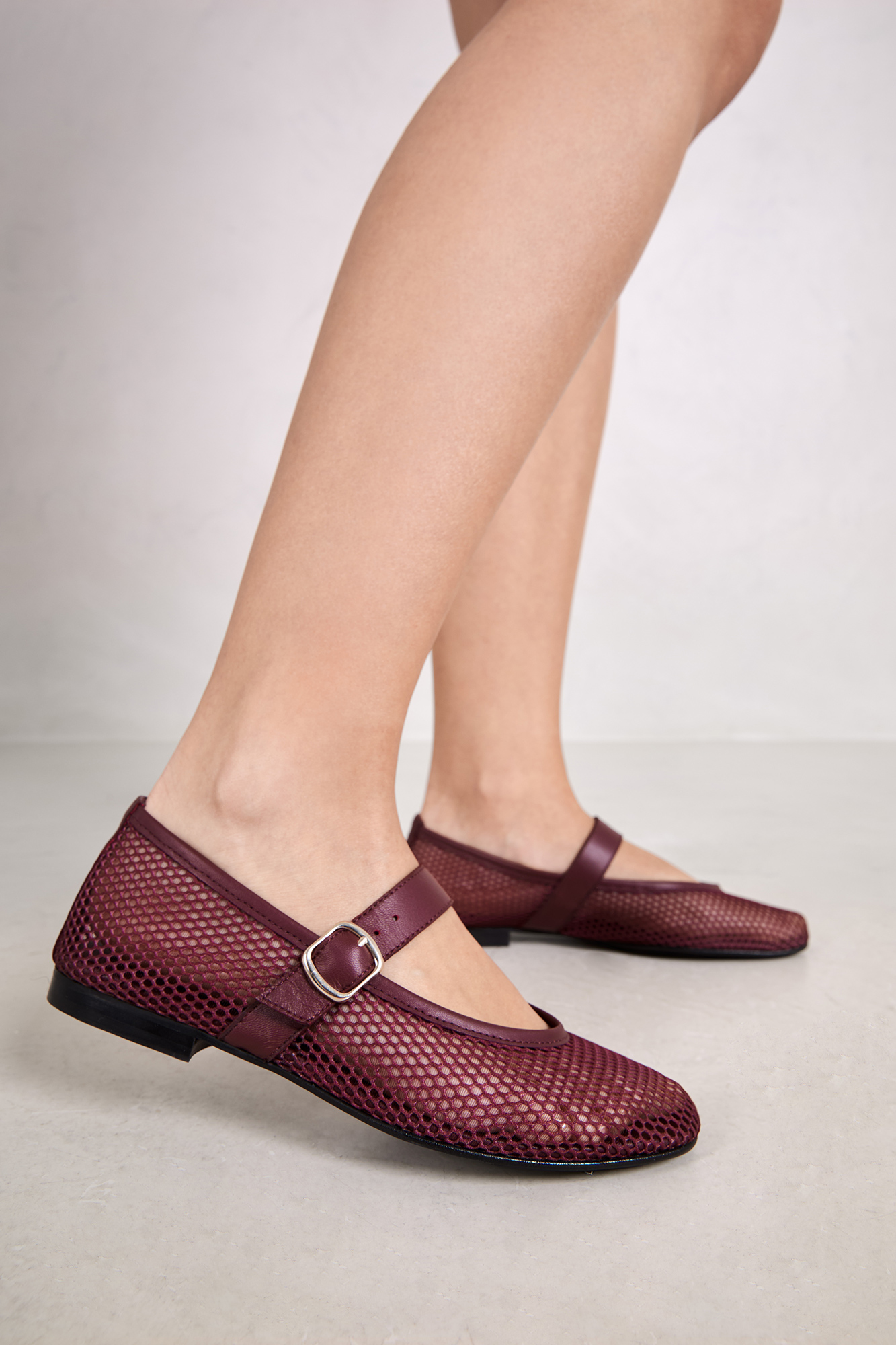 Bailarina Zapatos Mujer Rejilla Bailarinas De Rejilla Bailarinas De Mujer Cortefiel