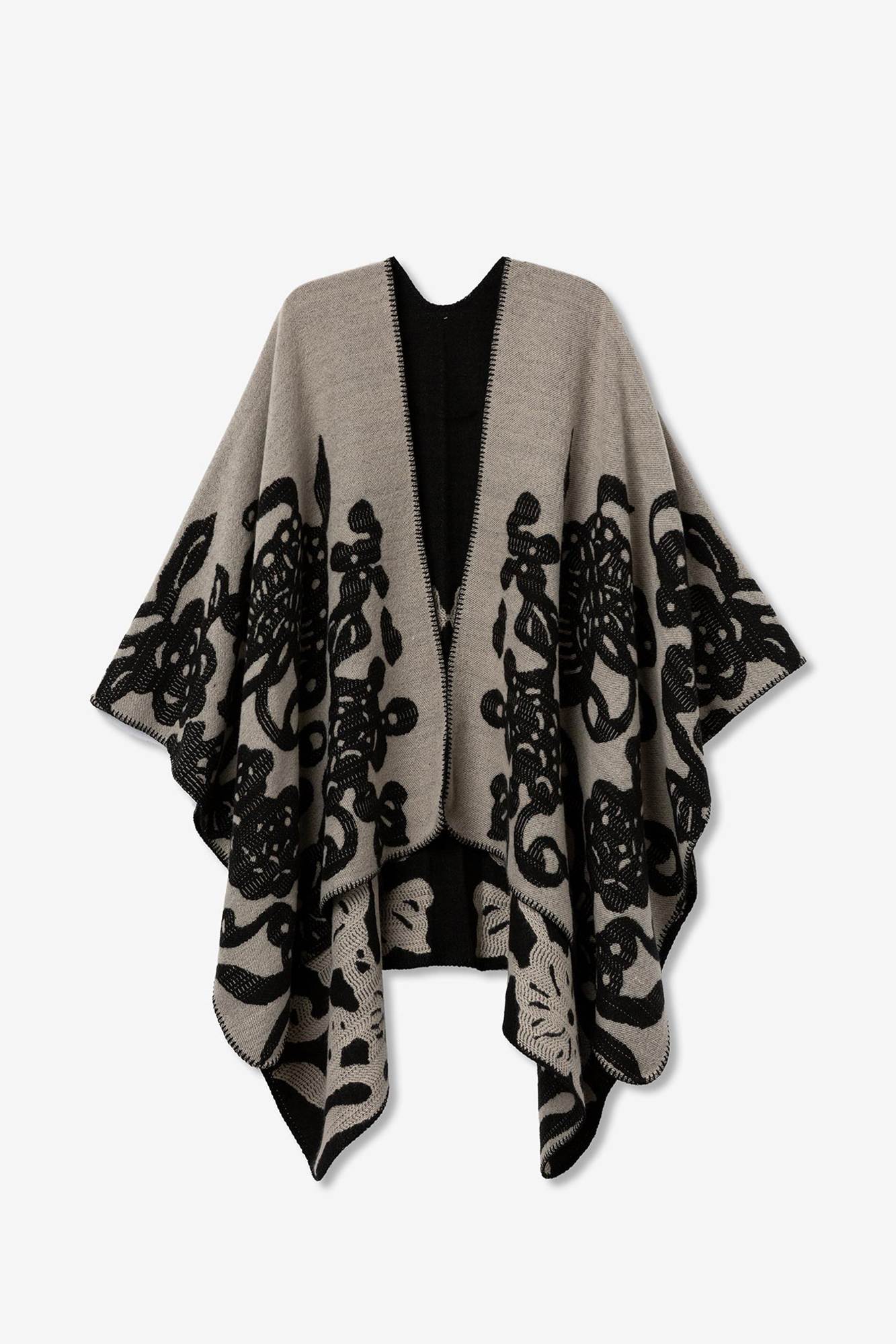 Capa de punto reversible. | Chaquetas de mujer | Cortefiel