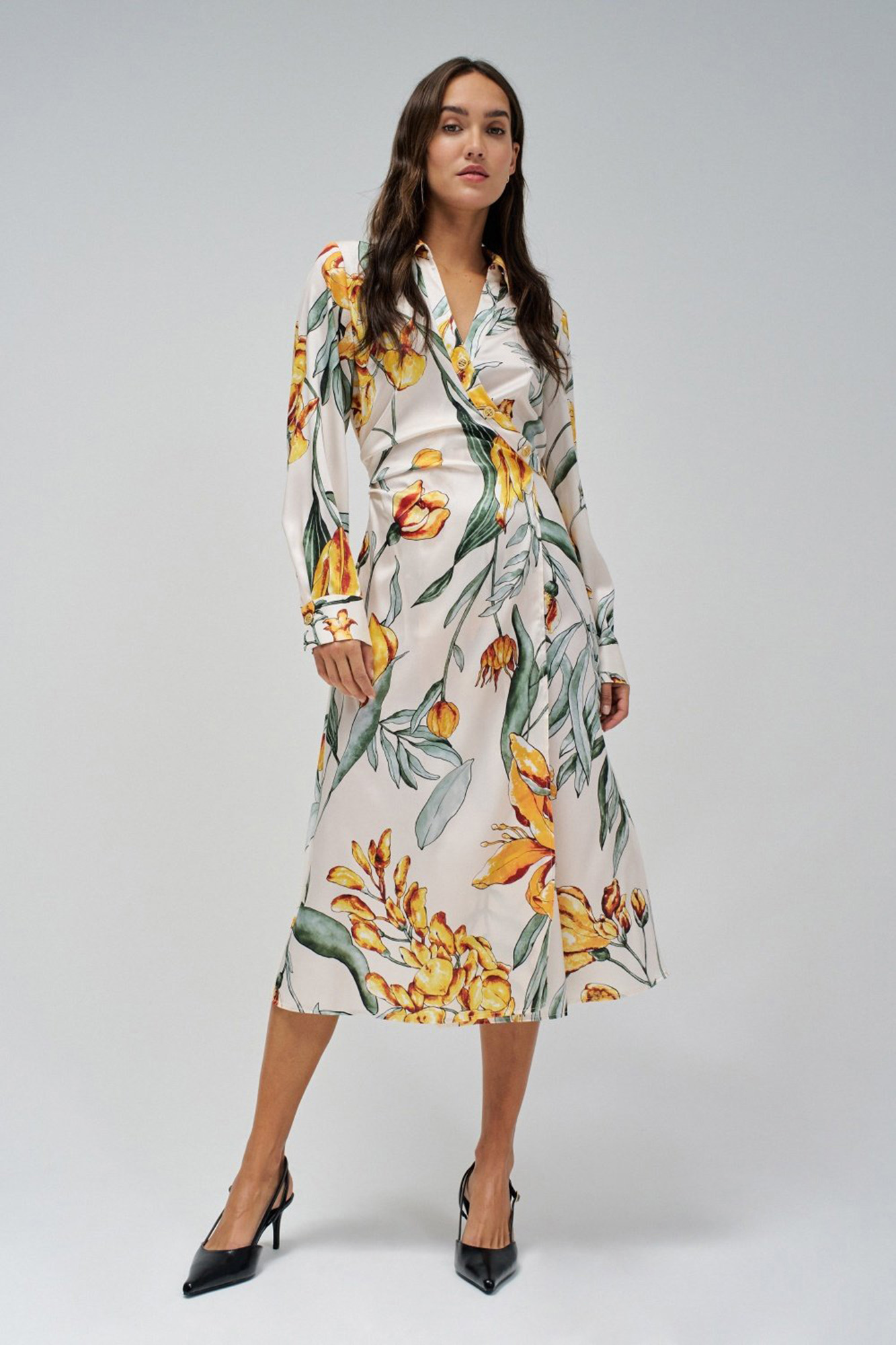 Mini Vestido Floral com Corpete