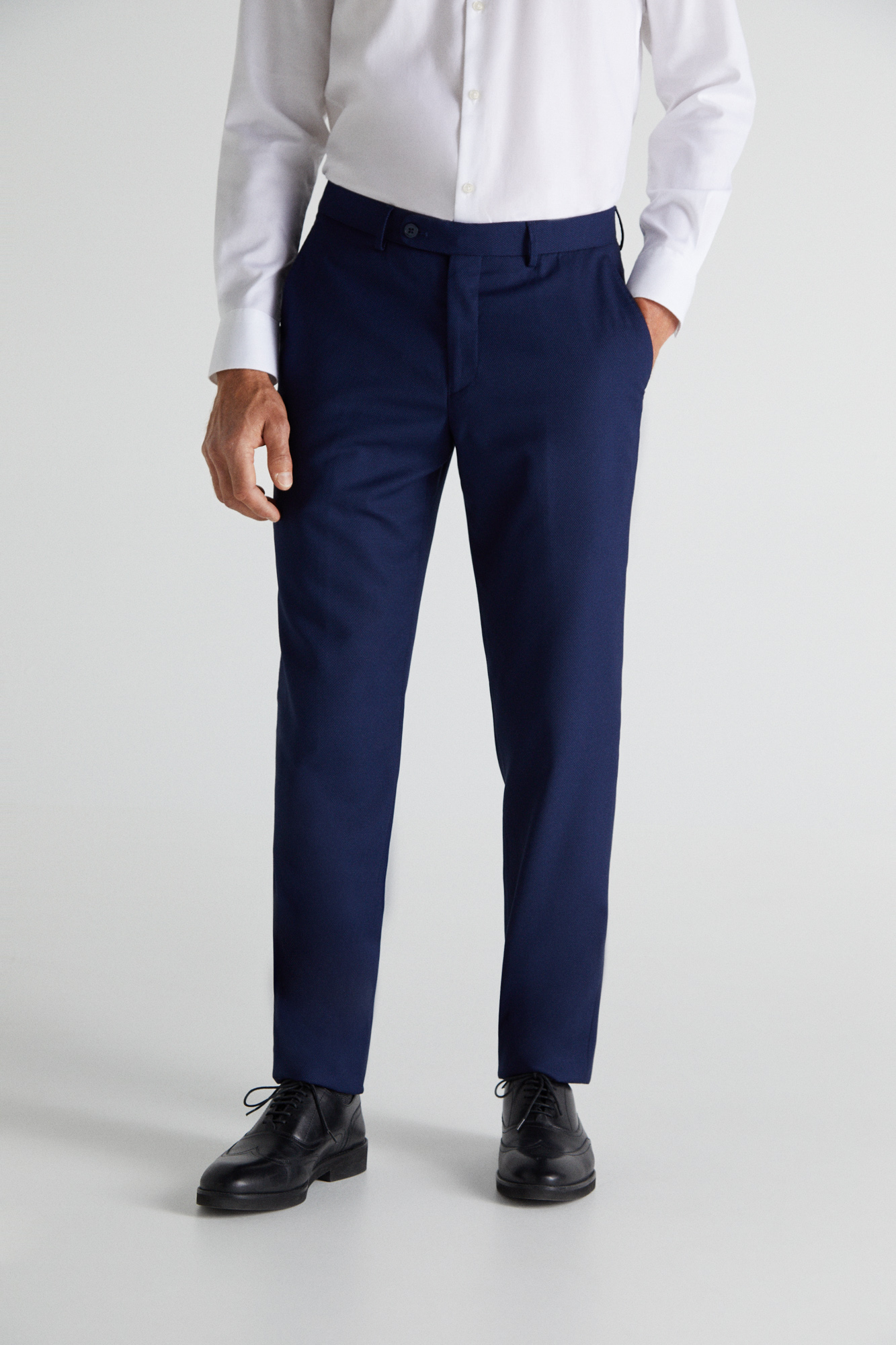 Costume Cortefiel Slim Fit Bleu - Taille 56/XL - Occasion Très Bon état - En Laine Et Polyester