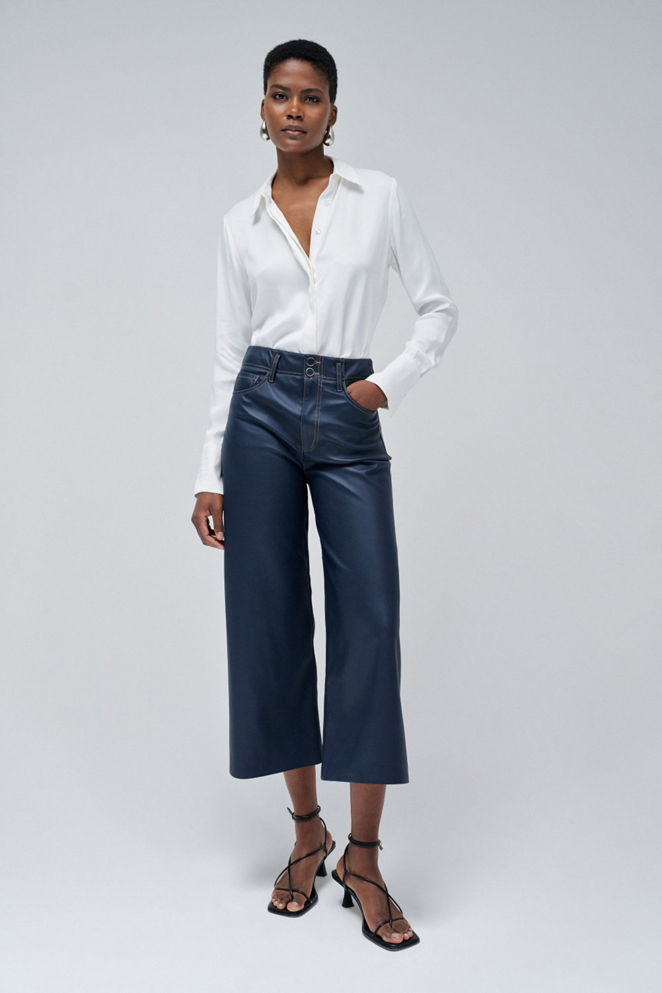 Molly Bracken Pantalon Cuero Cortefiel Pantalón De Mujer Largo