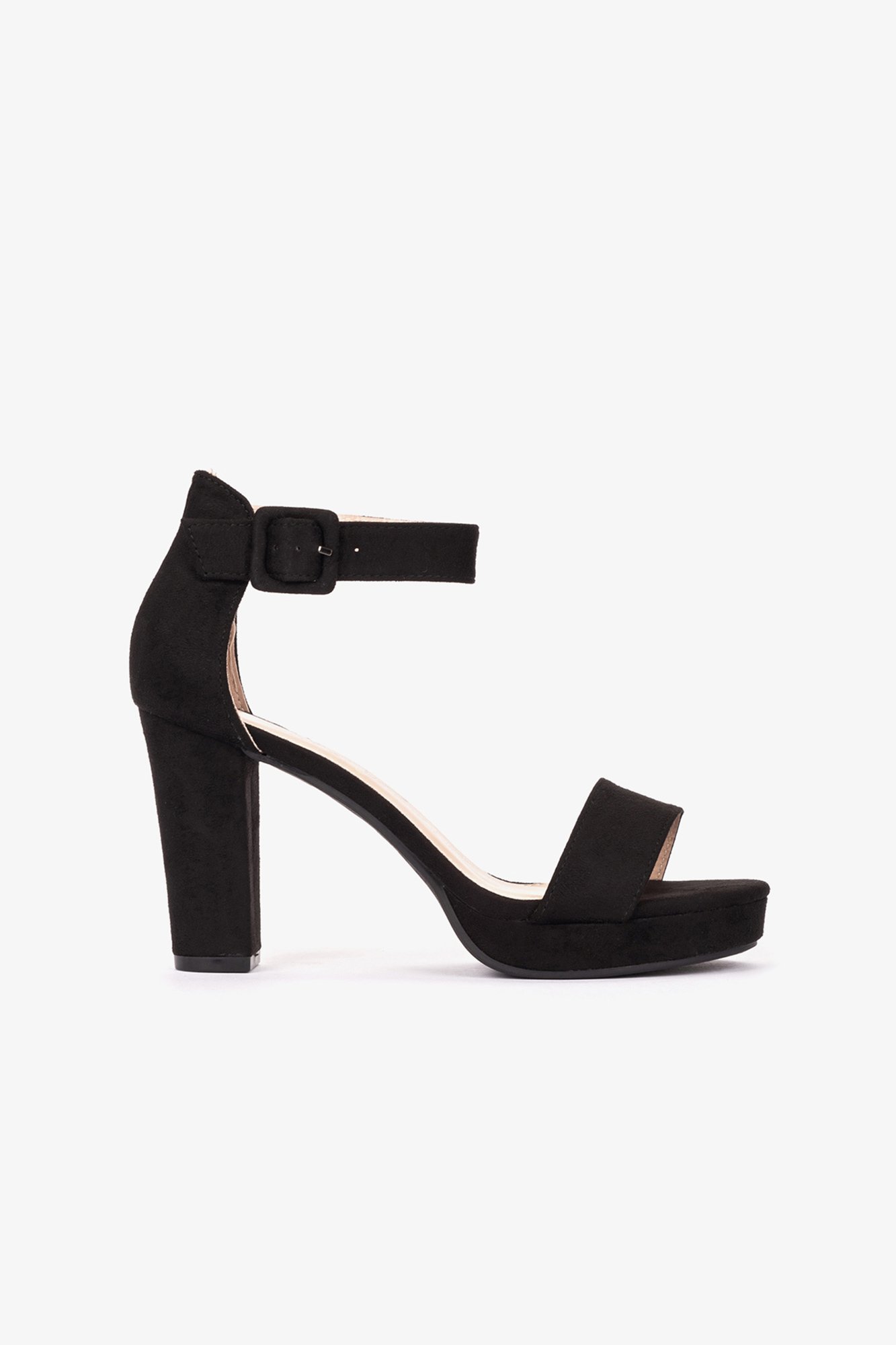 Sandália com pulseira Ultrasuede | Sandálias para Mulher | Cortefiel