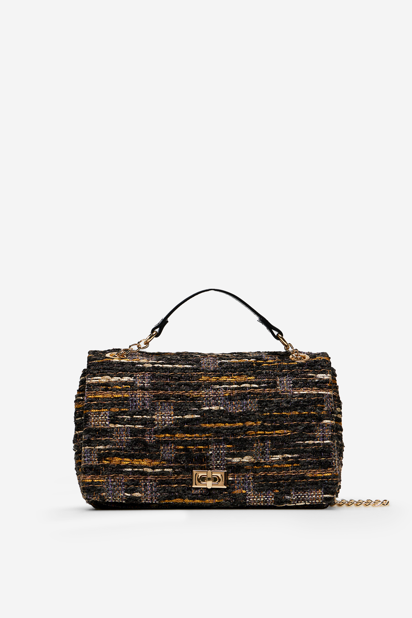 Bolso quilted tweed