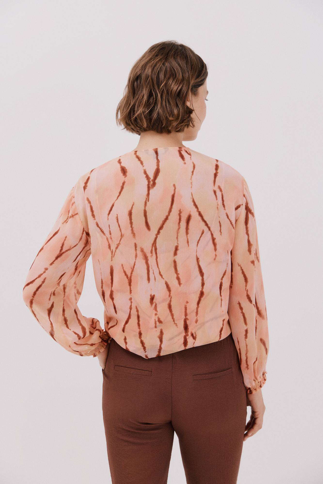 Blusa escote pico Blusas de mujer Cortefiel