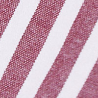 Cortefiel Striped cotton shirt Maroon