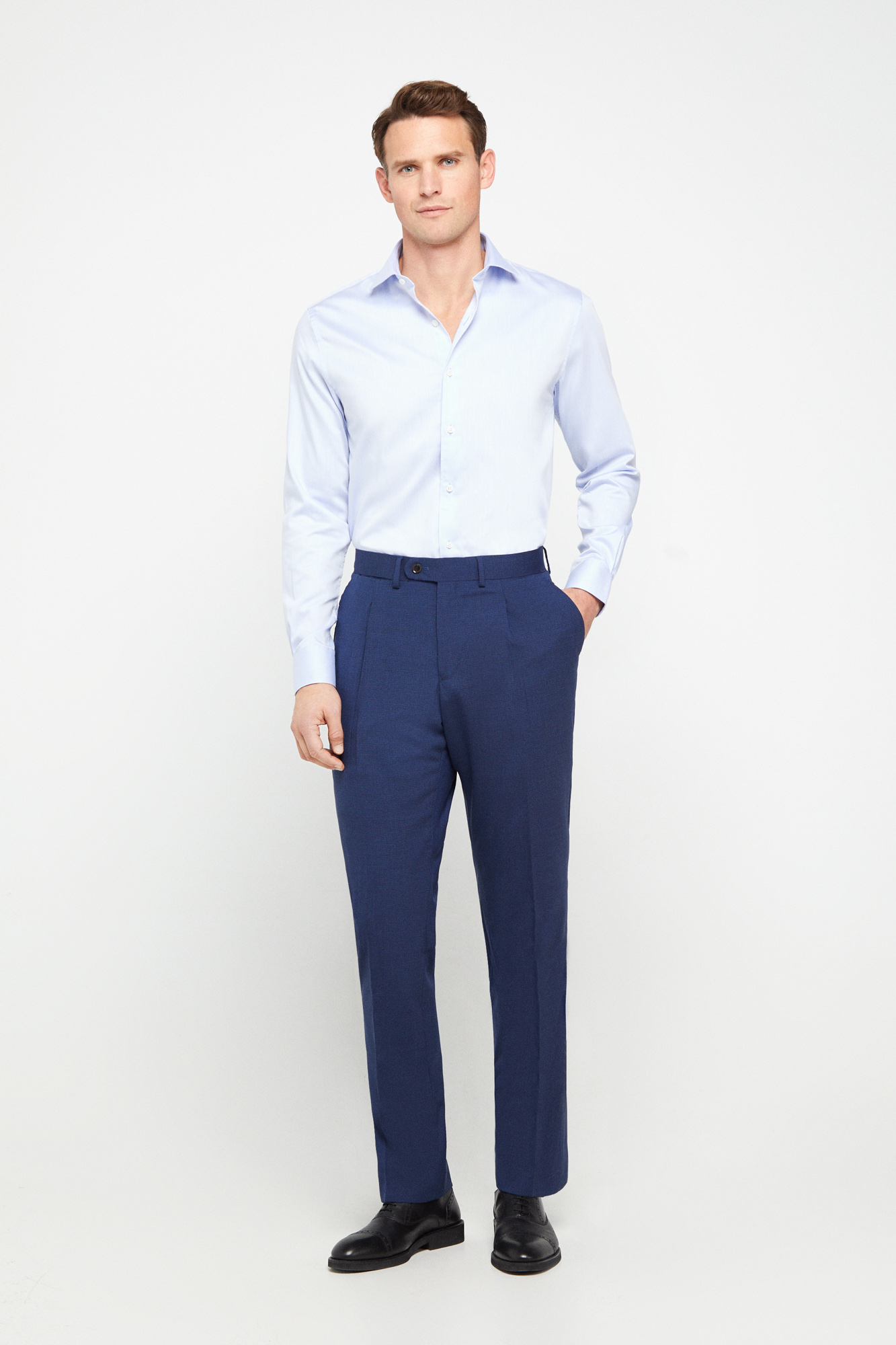 Pantalón traje azul classic fit Trajes Cortefiel