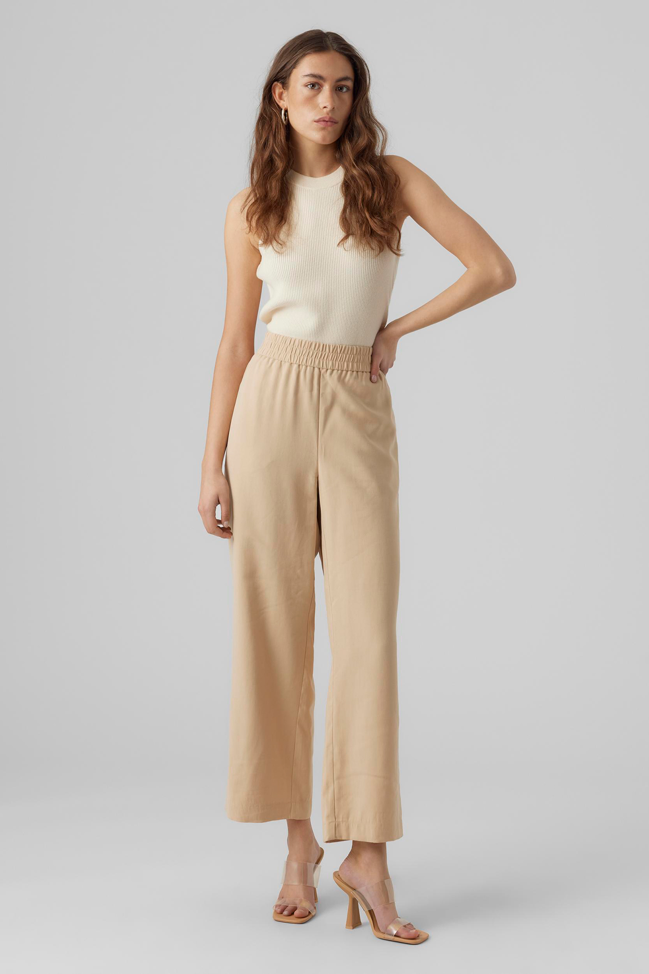 Pantalon Culotte Fluido Pantalón Palazzo Pantalones Fluidos