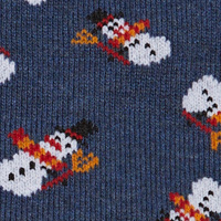 Cortefiel Christmas motif socks Blue