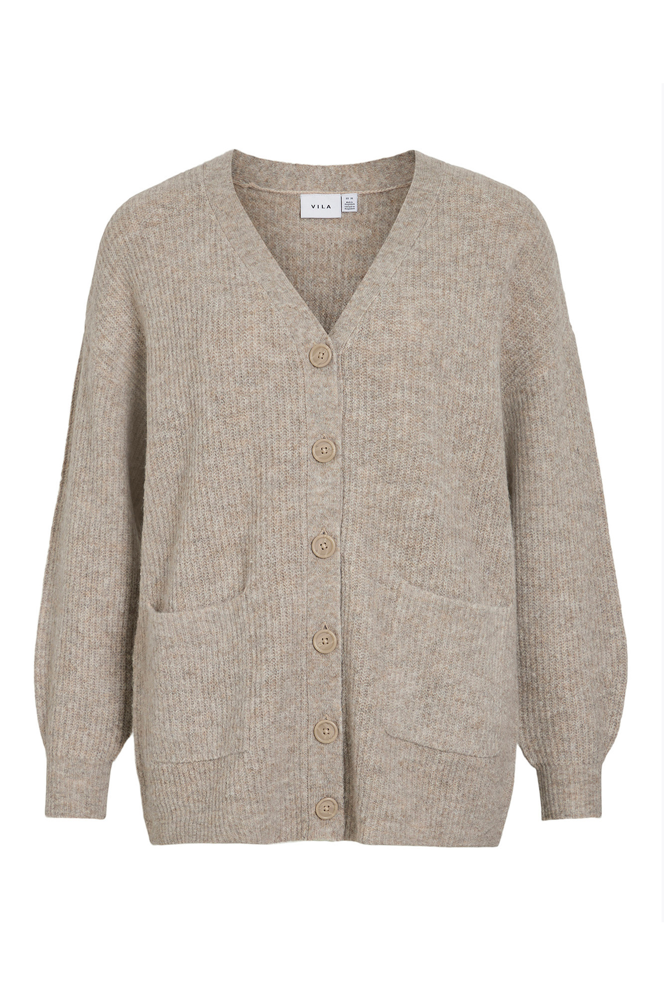 Cárdigan de punto canalé Jerséis y cárdigans de mujer Cortefiel