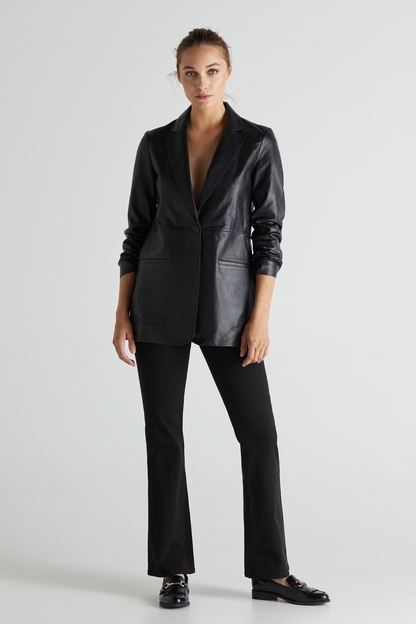 Americana de piel Americanas y blazers de mujer Cortefiel - Main Image