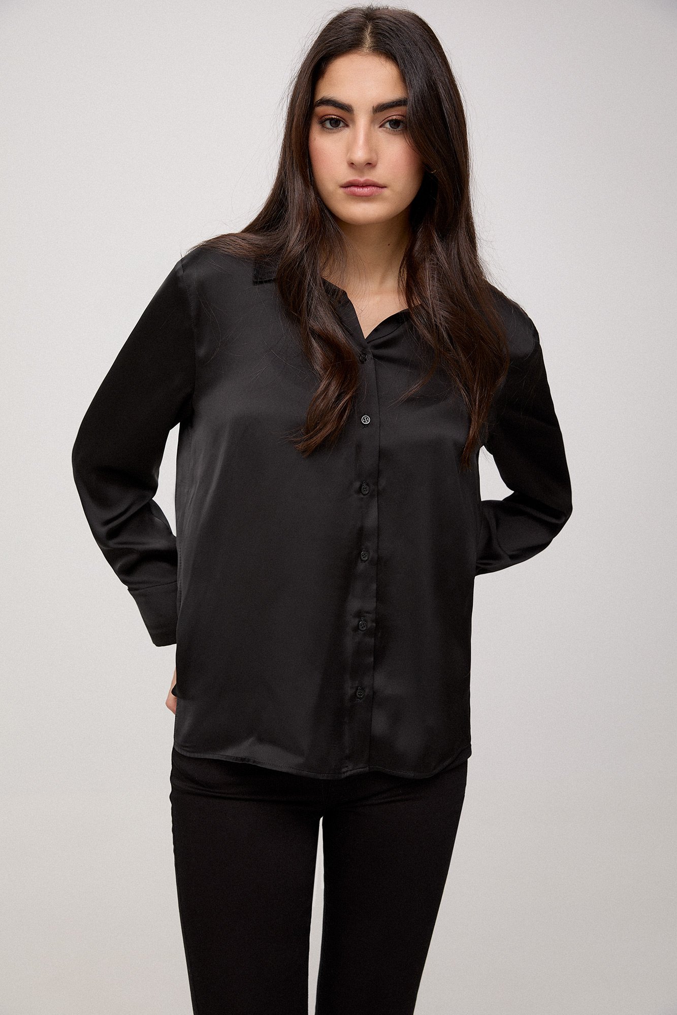 Cortefiel Blusas De Mujer Blusa De Mujer De Manga Larga Con