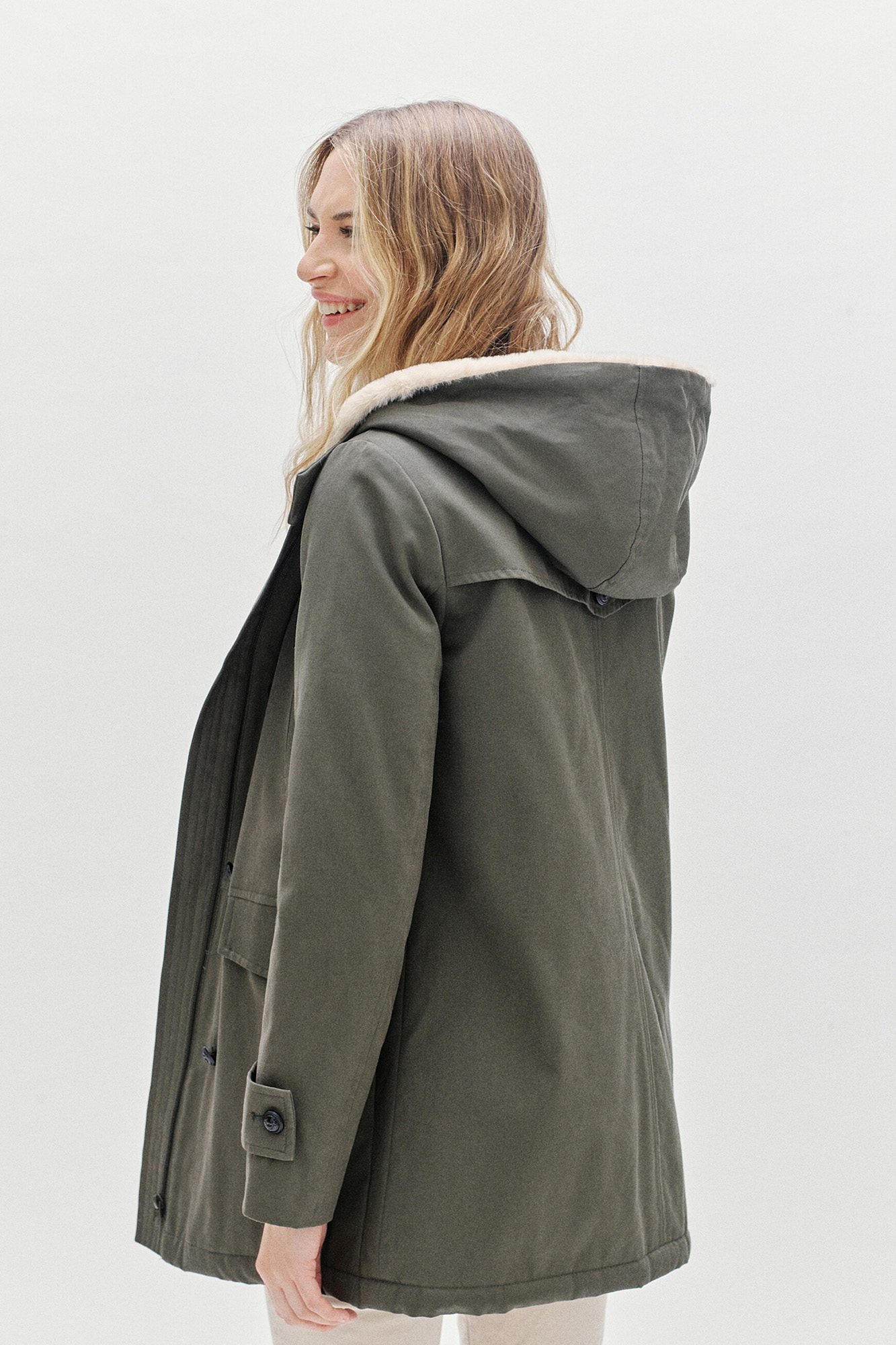 Parka 100% algodón Abrigos y parkas de mujer Cortefiel