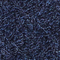 Cortefiel Wool Aran knit buttoned cardigan Navy