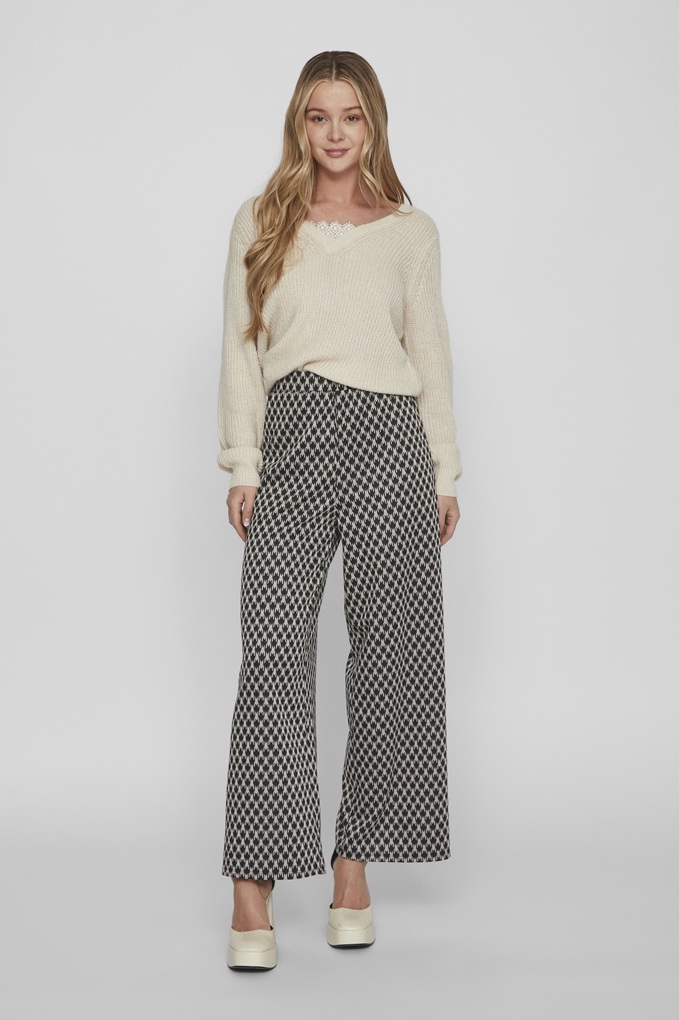 Pantalón punto online mujer