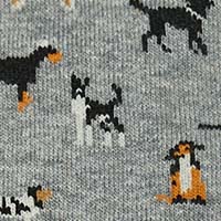 Cortefiel Dog motif socks Grey