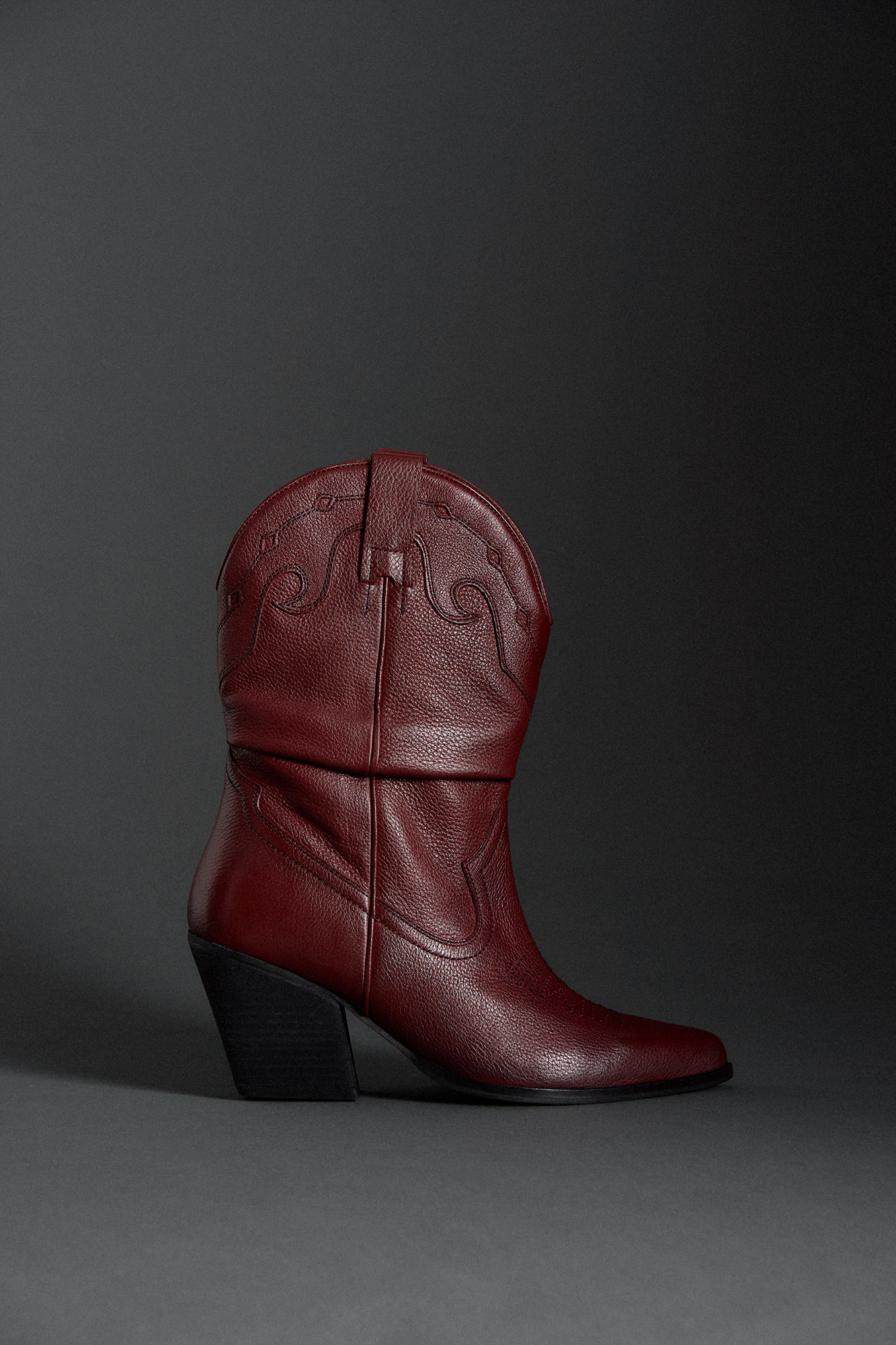 Bota piel cowboy Zapatos de mujer | Cortefiel