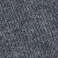 Cortefiel Camisola decote em bico algodão cashmere básico com tip Cinzento