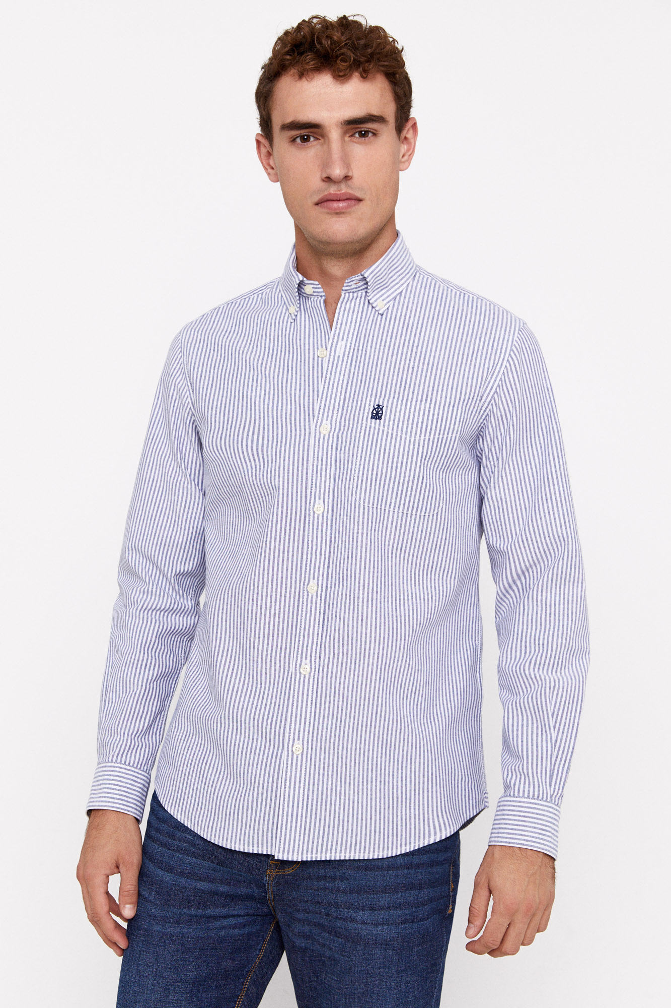 Striped Oxford shirt | Men's shirts | Cortefiel