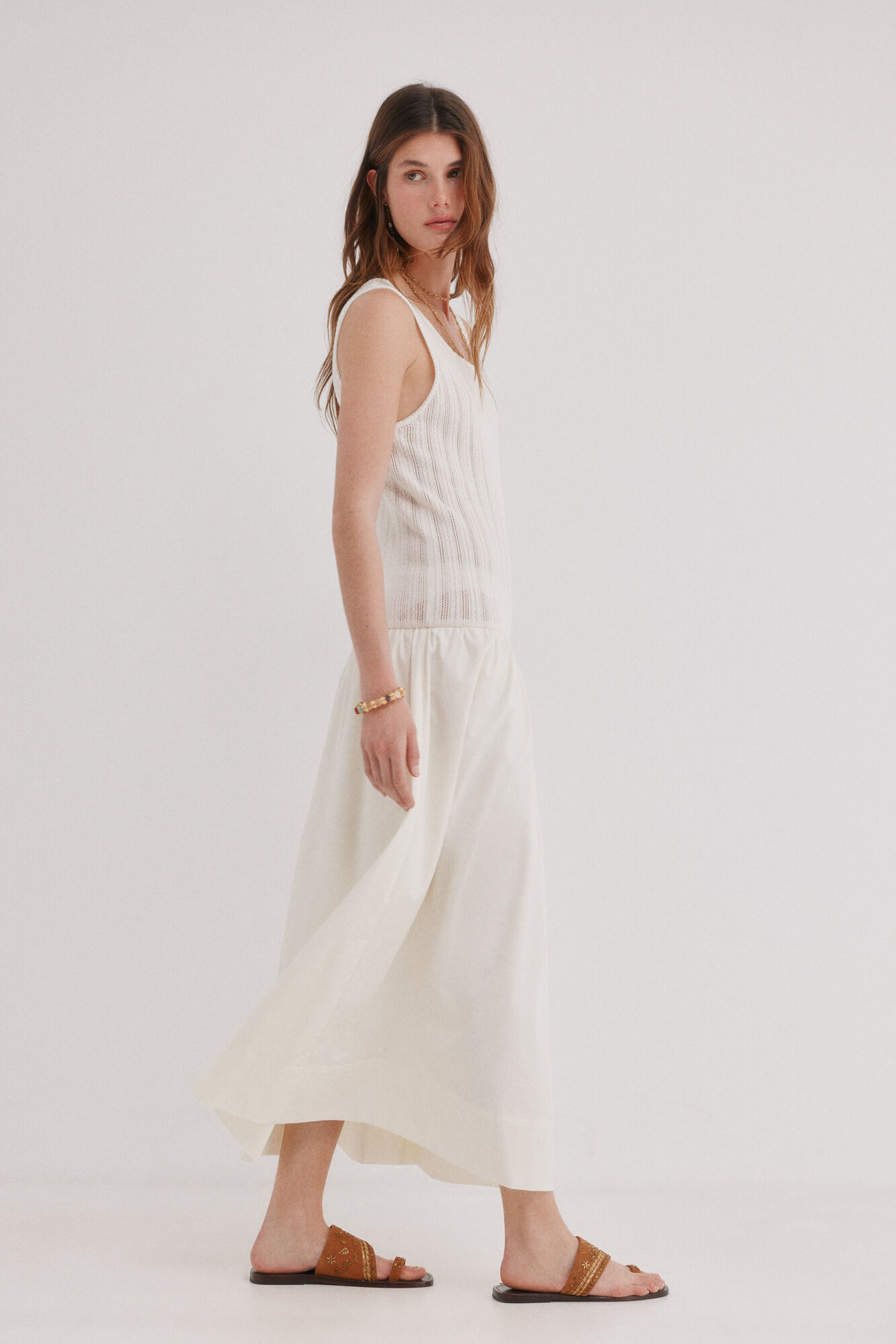 Alba. Combined knit dress | Women's dresses | Cortefiel