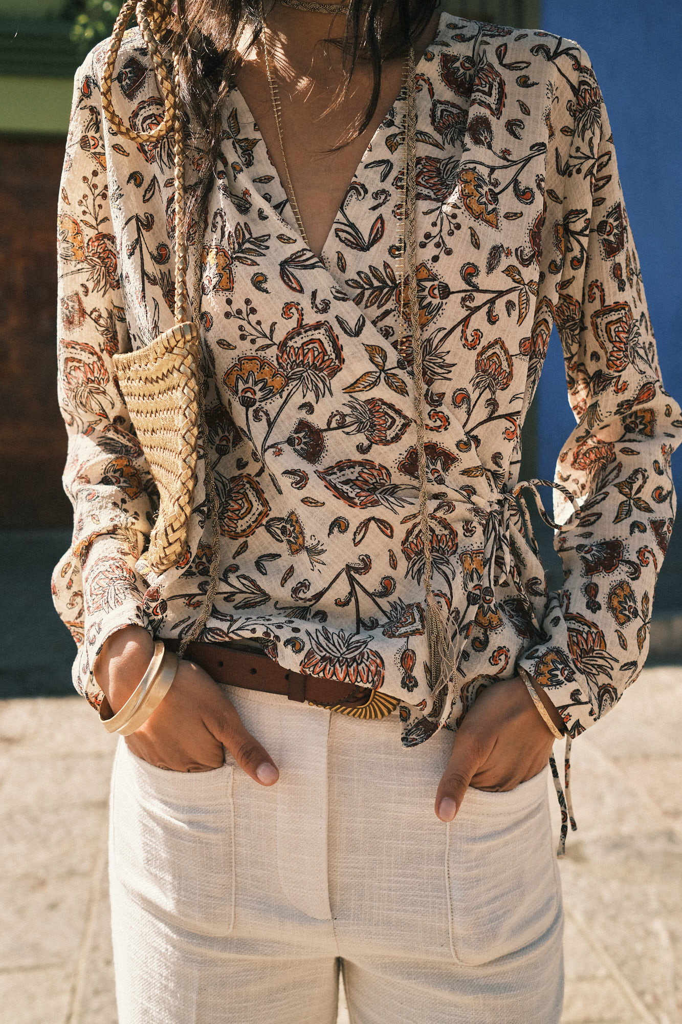 Flores Cortefiel Blusas Fiesta Camisa Floral Cira Negro Blusas De