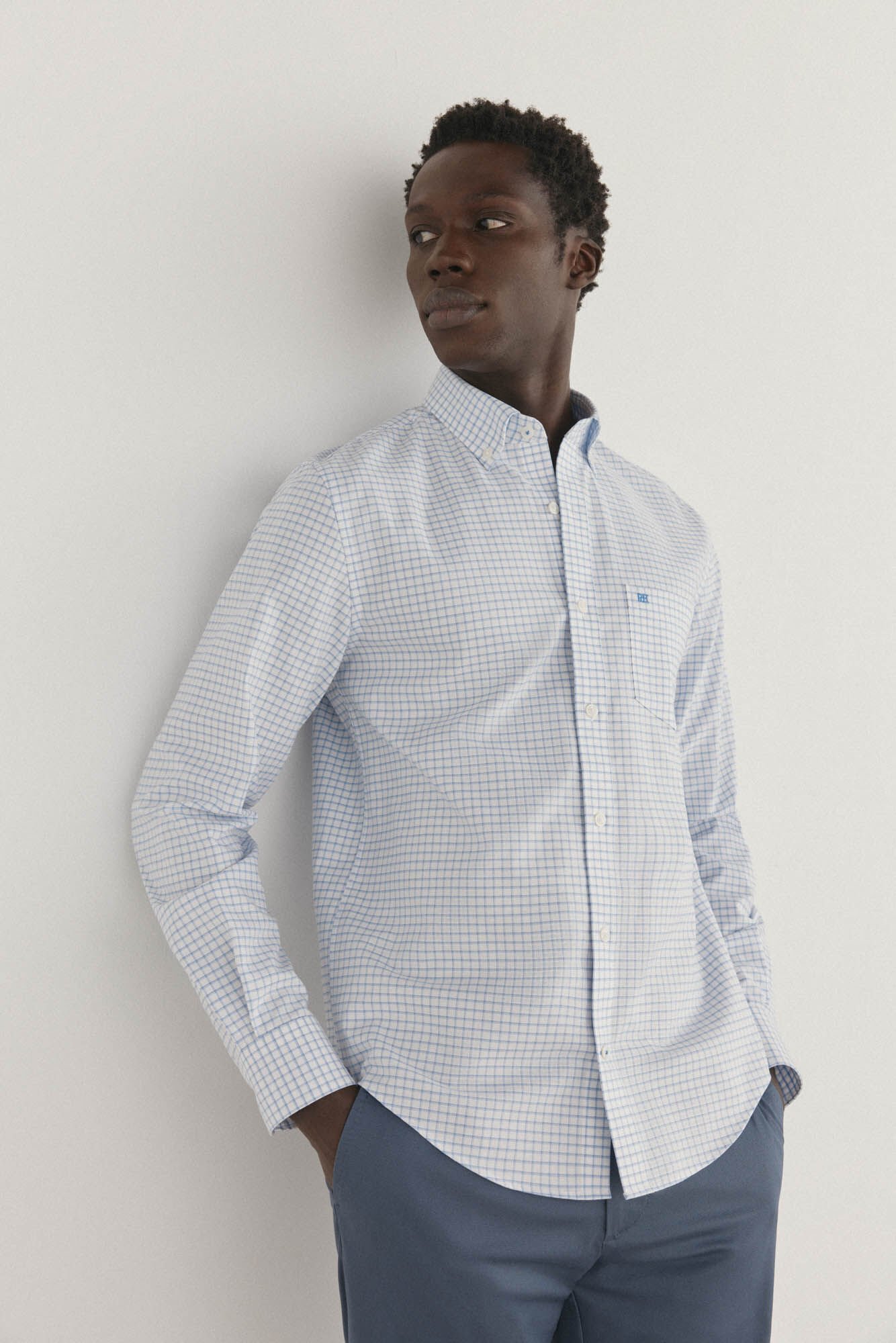 Striped Shirt Non Iron Pedro Del Hierro Checked Non-iron Oxford