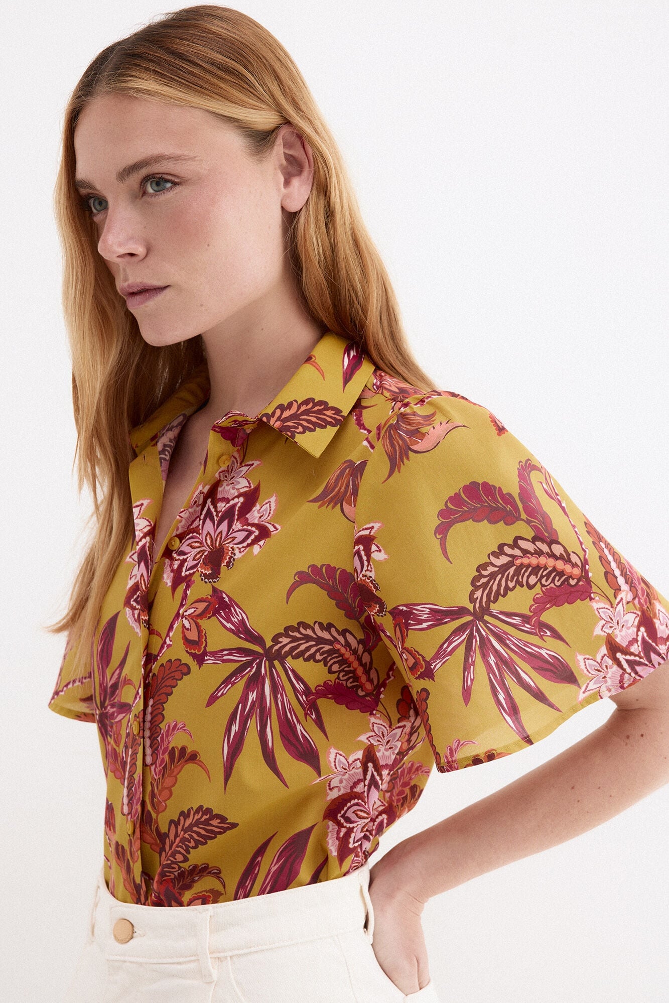 Pedro del Hierro Camisa estampada manga corta