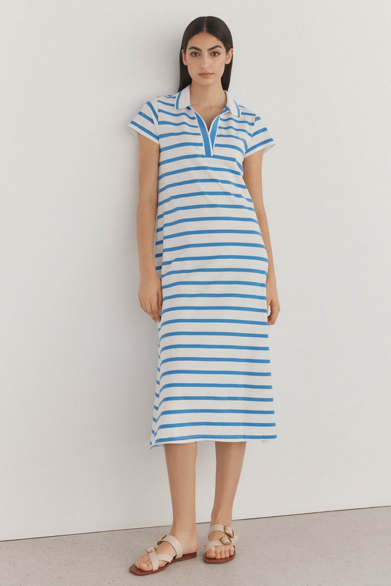 Vestido Alma En Pena A Rayas Shirt Mujer Beige De Alma En Pena