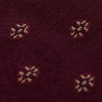 Pedro del Hierro Motif dress socks Burgundy