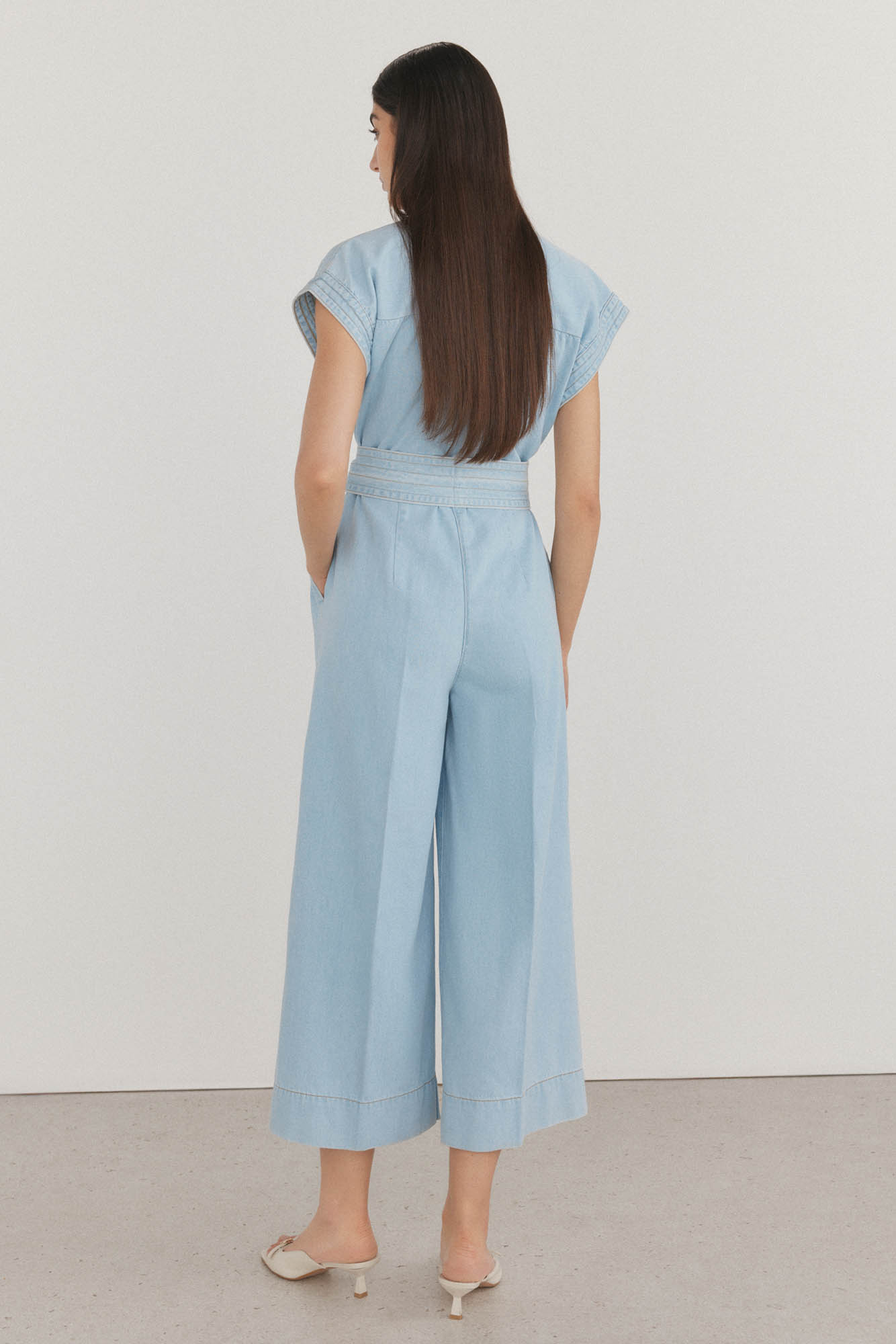 Tencel Springfield Mujer Monos Pantalón De Tencel Pantalones De