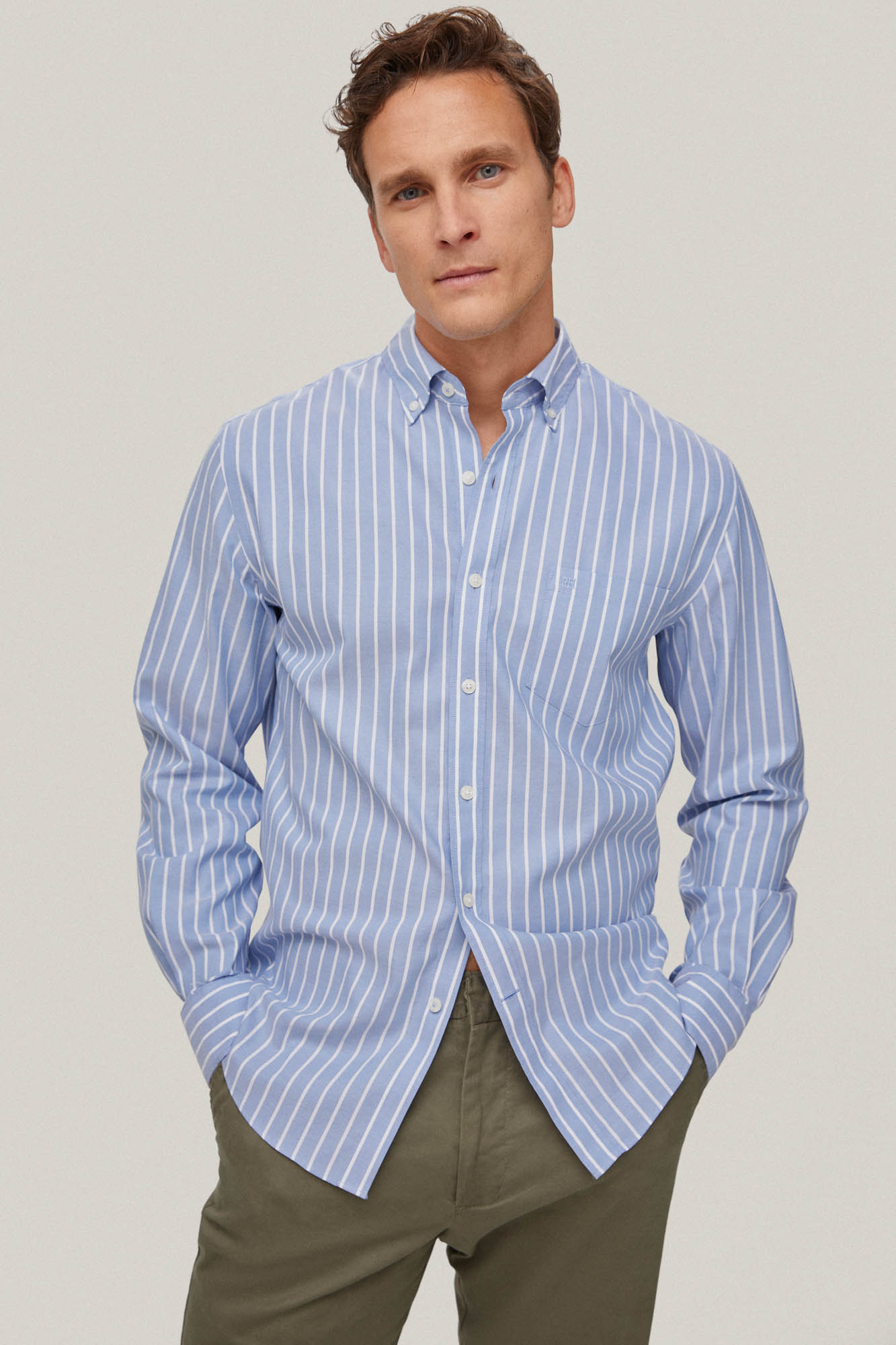 Non Iron Cortefiel Pedro Del Hierro Camisas Camisa Rayas Non Iron
