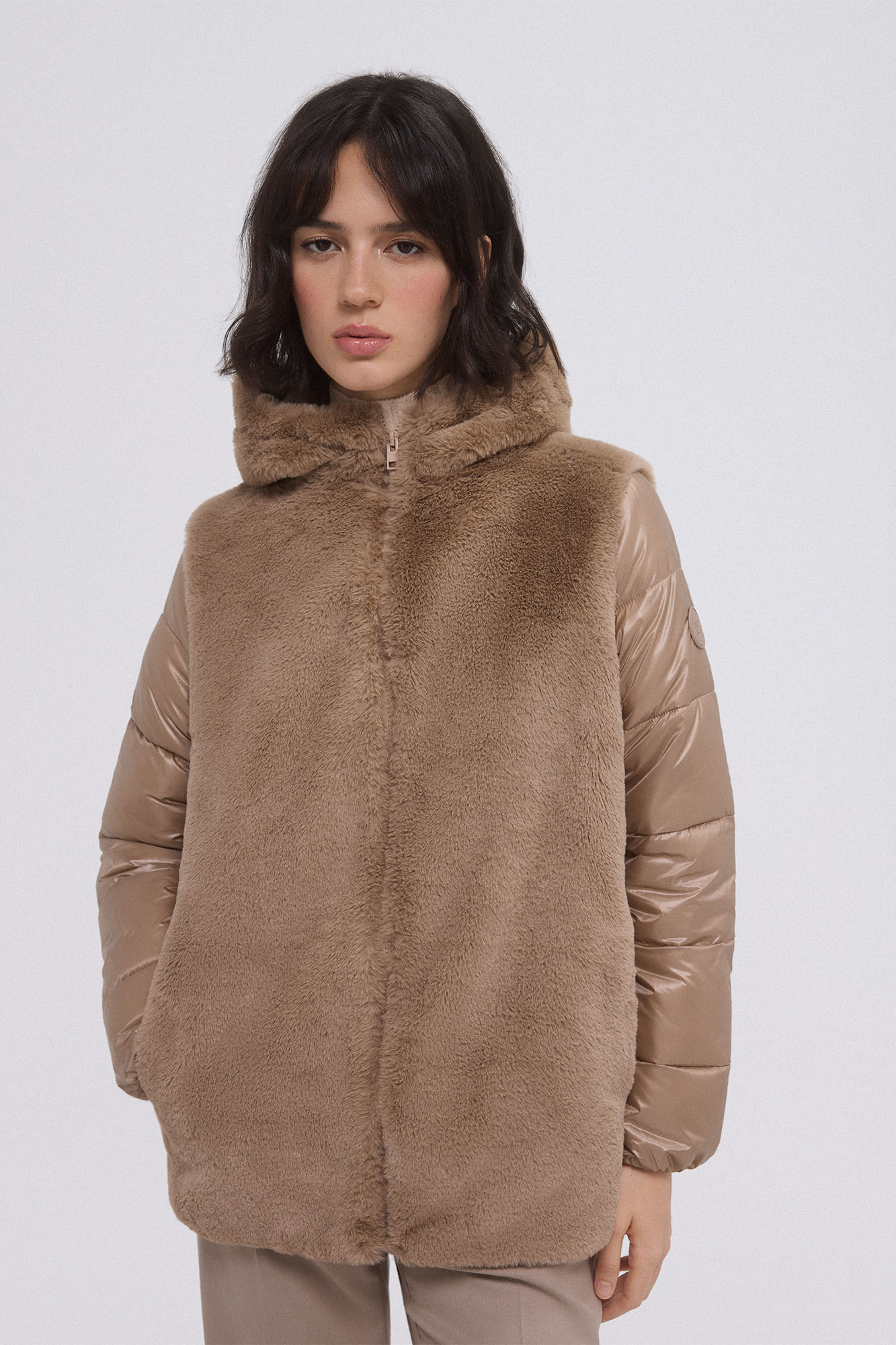 Pedro Del Hierro Chaqueta Reversible De Pelo Parkas Cortefiel